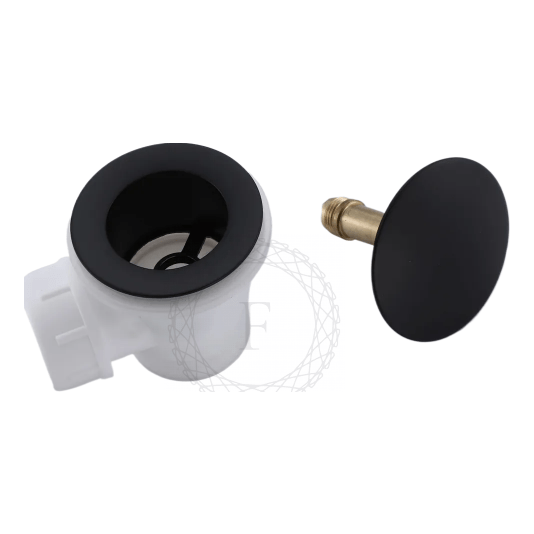 Сифон для ванны автоматический FILARETE FL90, черный матовый