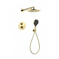 Душевая система скрытого монтажа Grocenberg GB5093, золото глянец