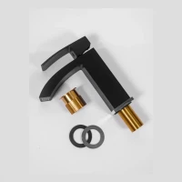 Набор для ванны 3 в 1 Hansberge H7077, черный хром